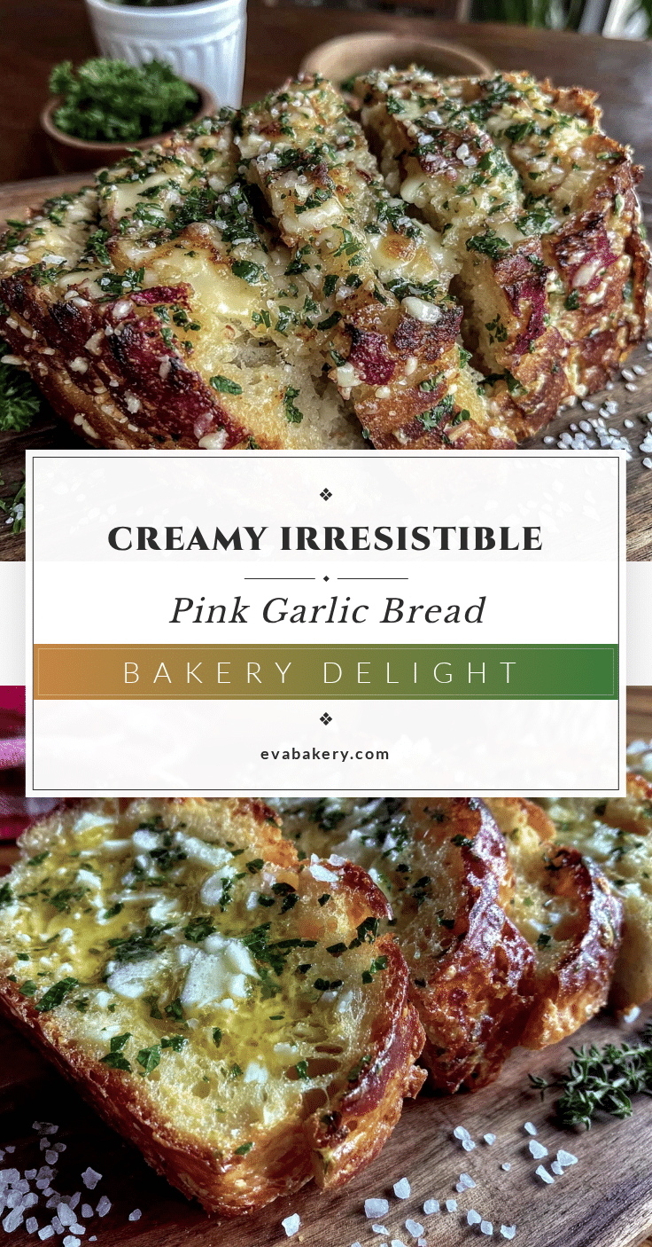 creamy pink garlic bread recipe