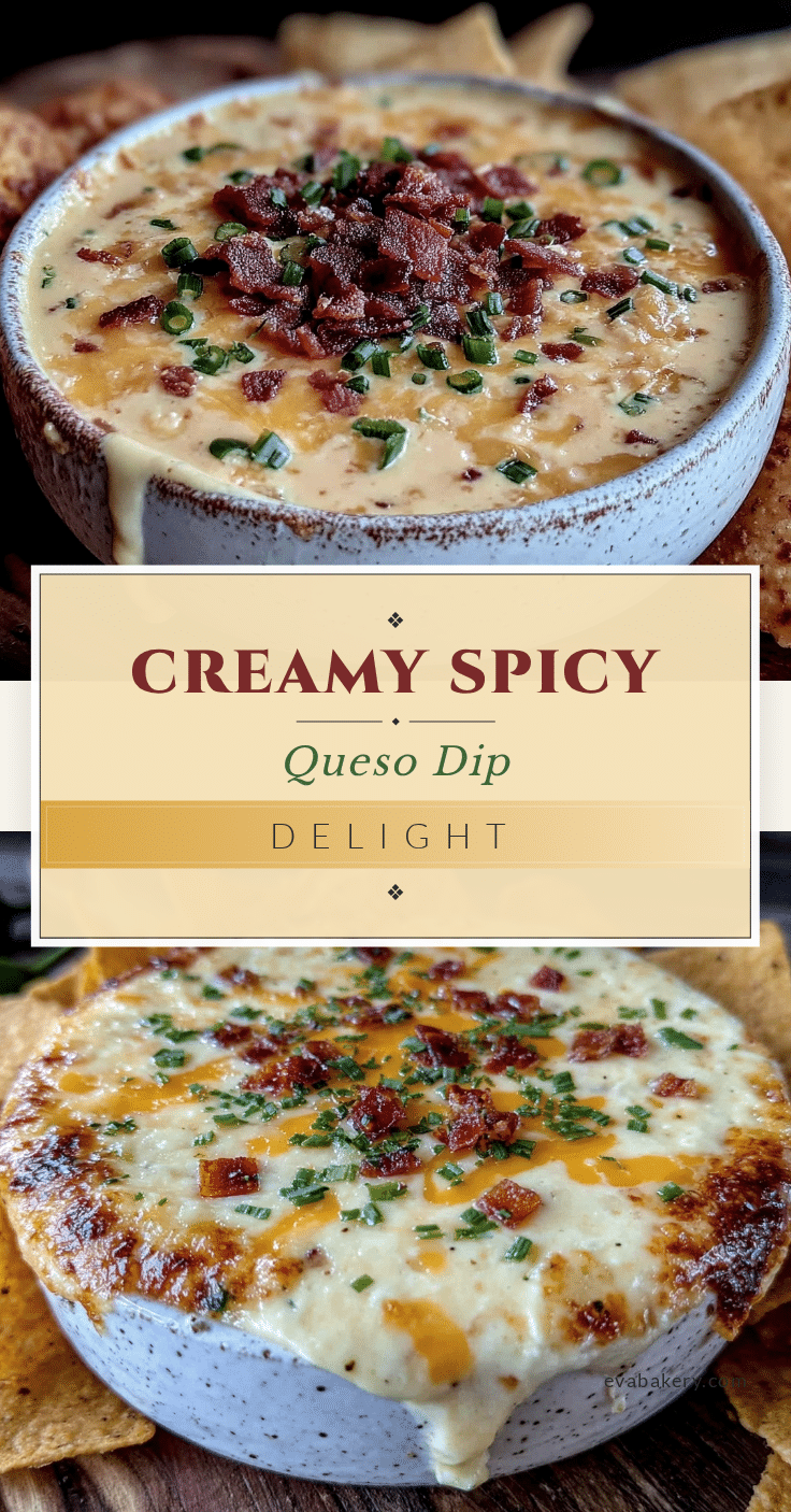 creamy queso dip with spicy jalapeños recipe