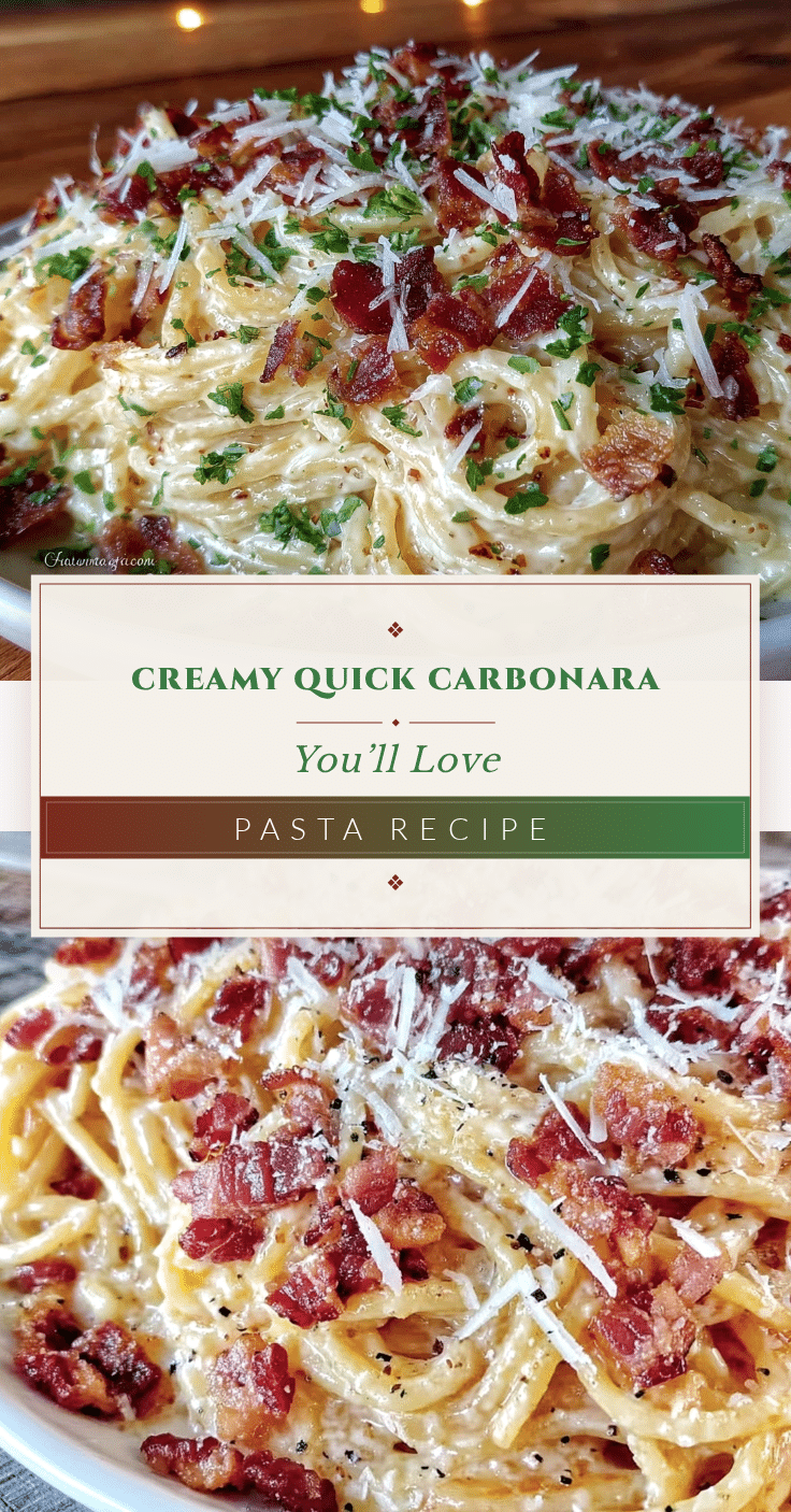 creamy quick carbonara recipe