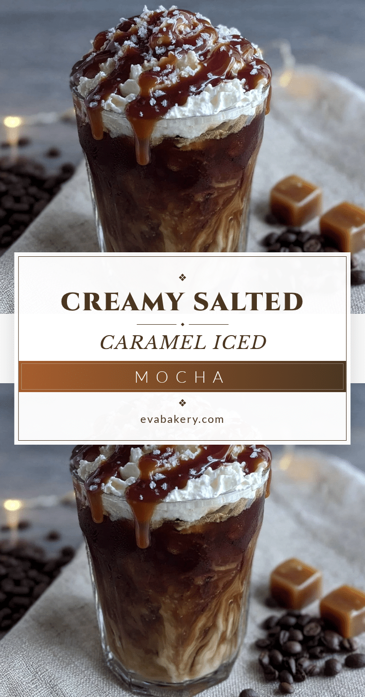 creamy salted caramel iced mocha coffee recipe