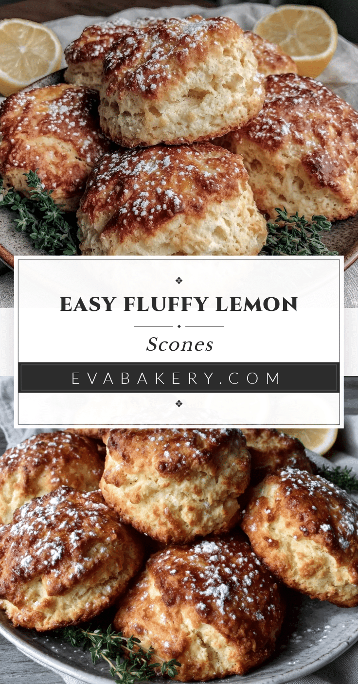 easy fluffy lemon scones recipe