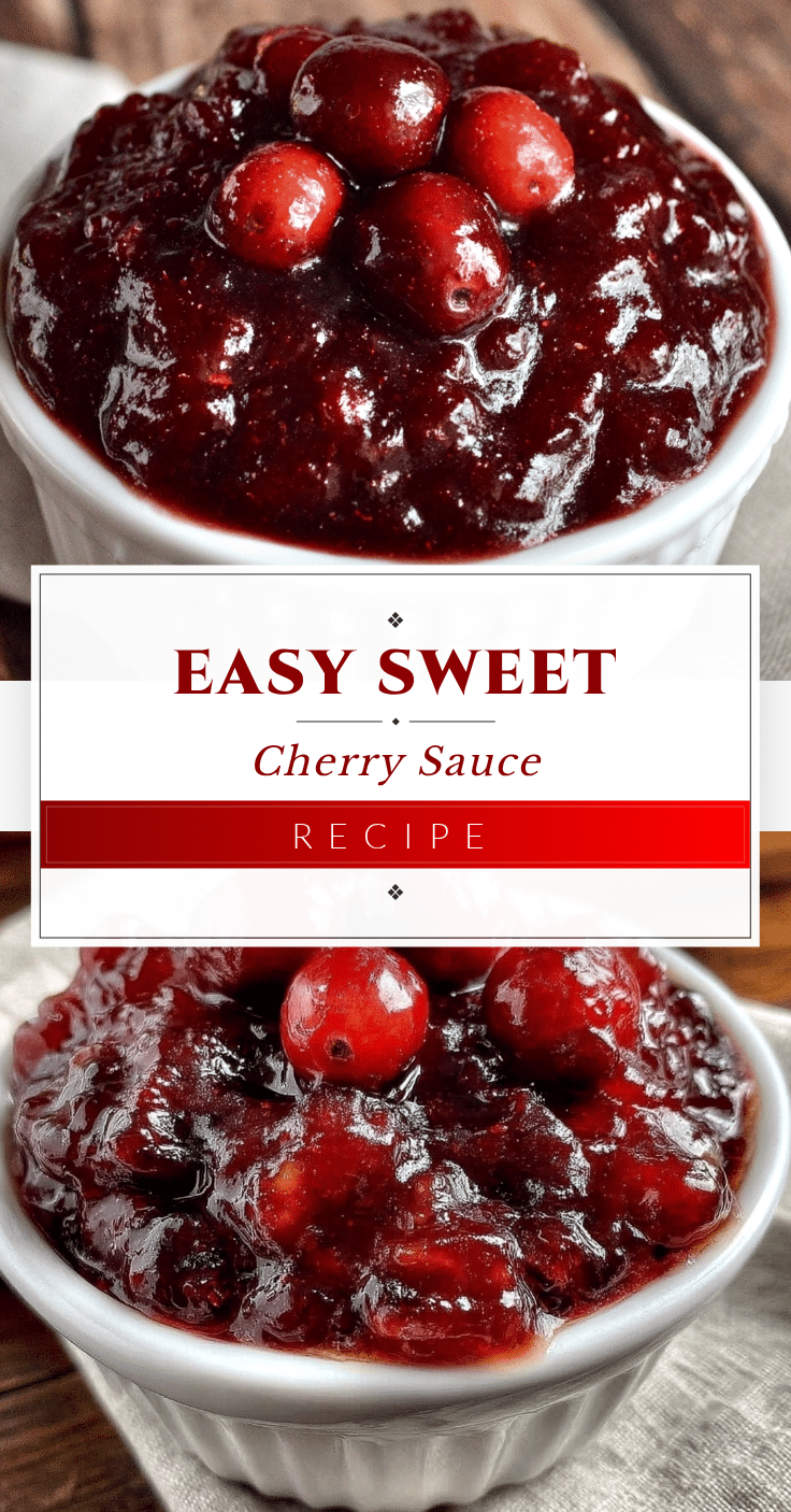 easy sweet cherry sauce recipe