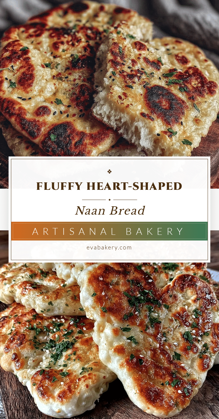 fluffy heart-shaped naan bread recipe