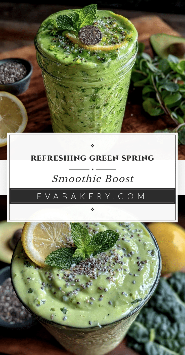 fresh green spring smoothie recipe