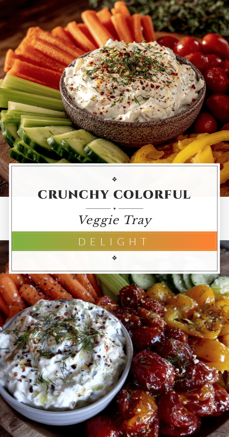 fresh veggie tray with creamy ranch dip recipe