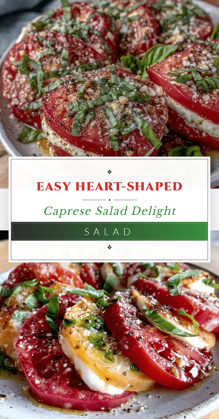 heart-shaped caprese salad recipe