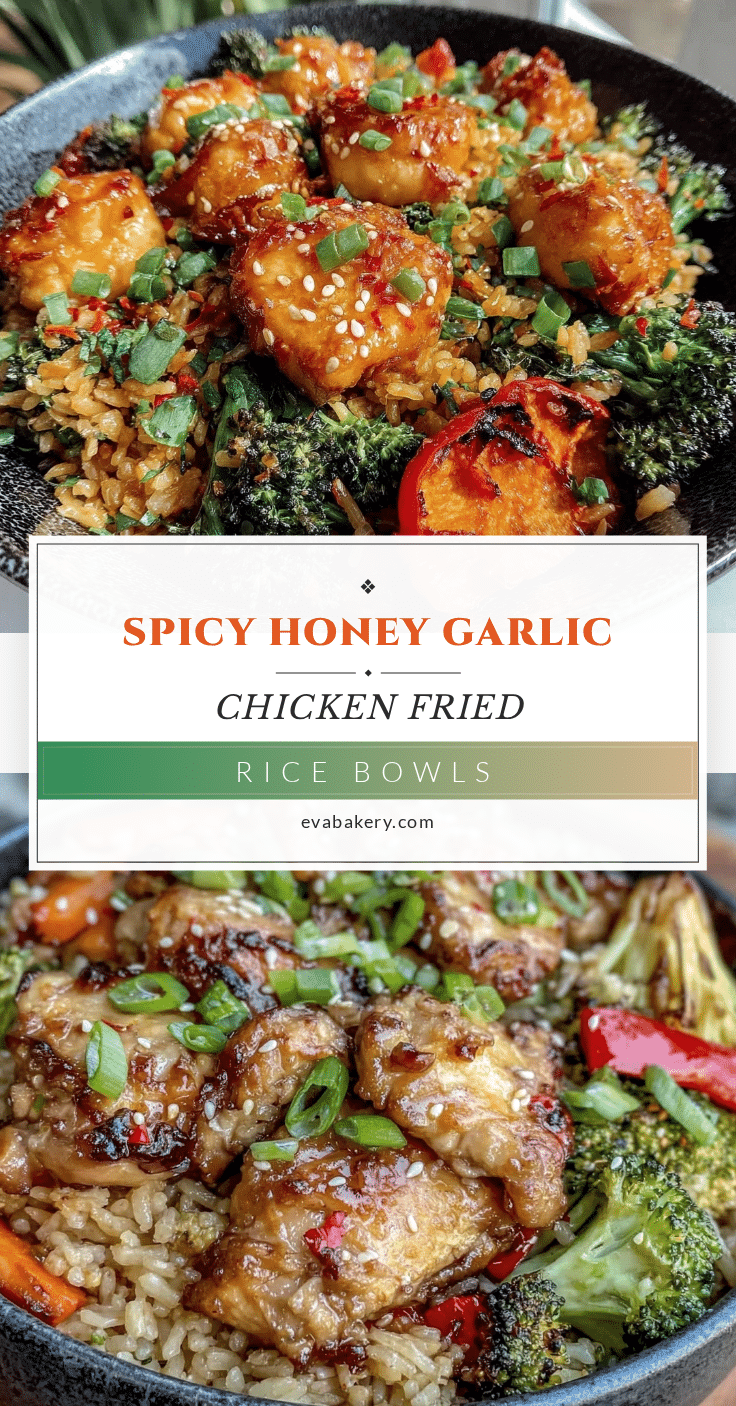 spicy honey garlic chicken fried rice recipe