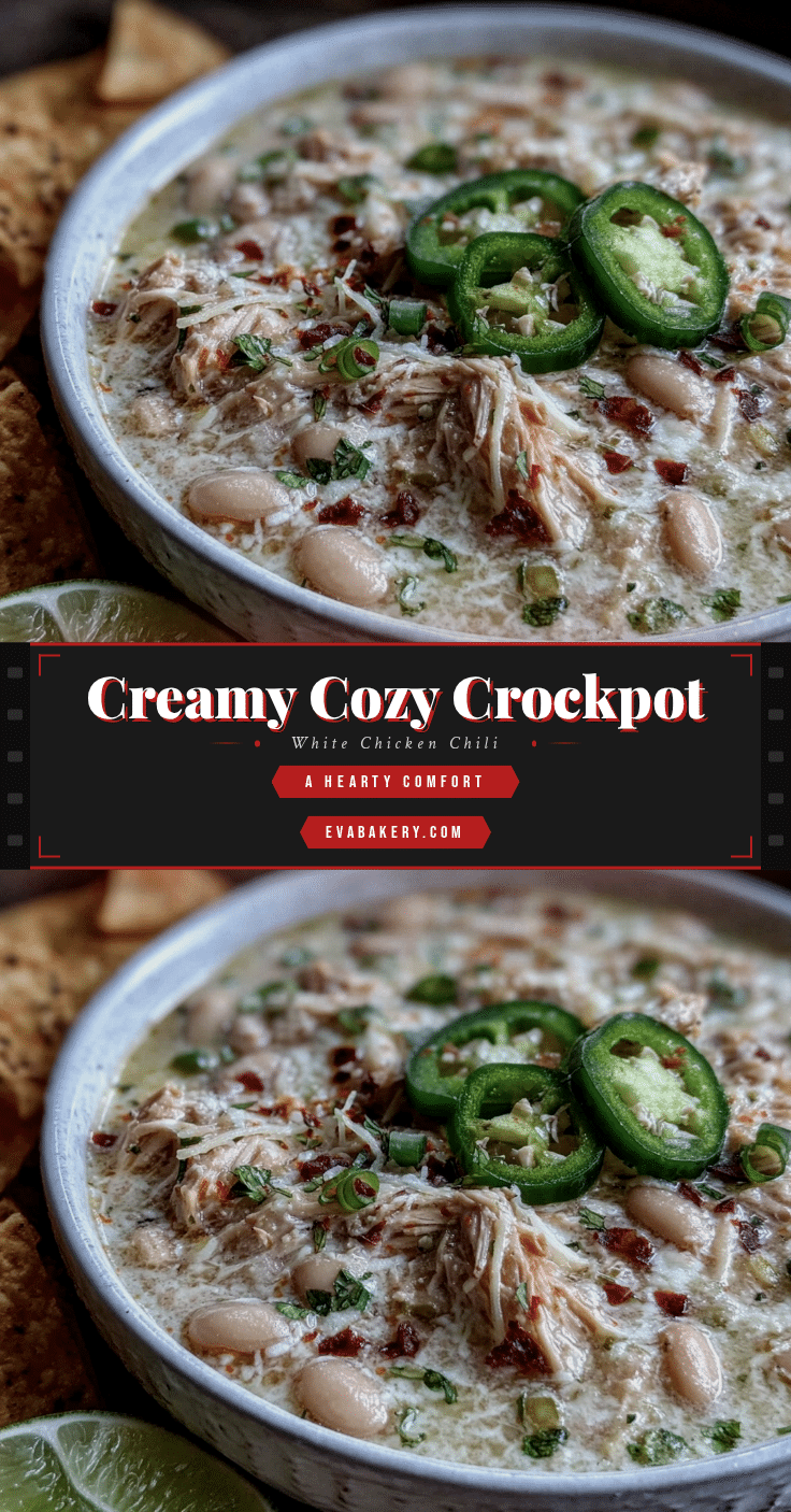 cozy crockpot white chicken chili recipe