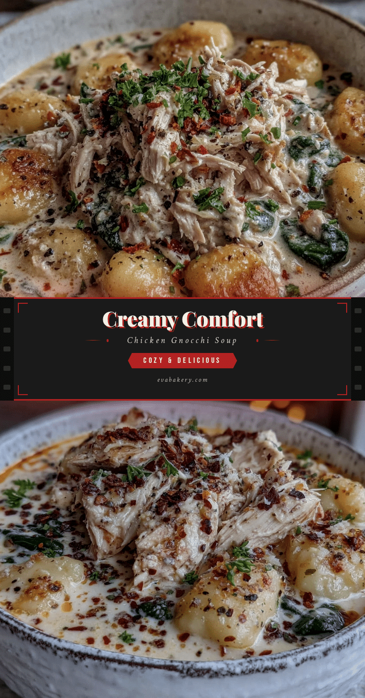 Creamy Comfort Chicken Gnocchi Soup recipe