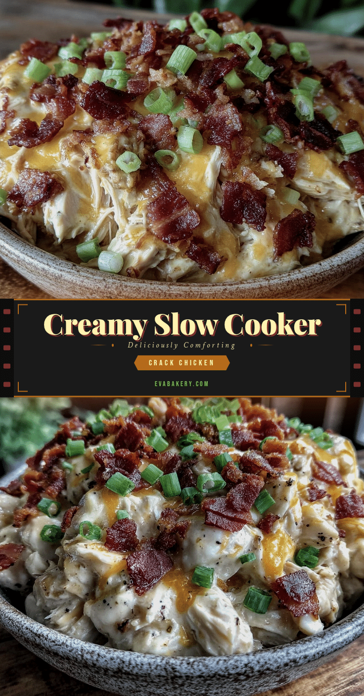 creamy slow cooker crack chicken recipe
