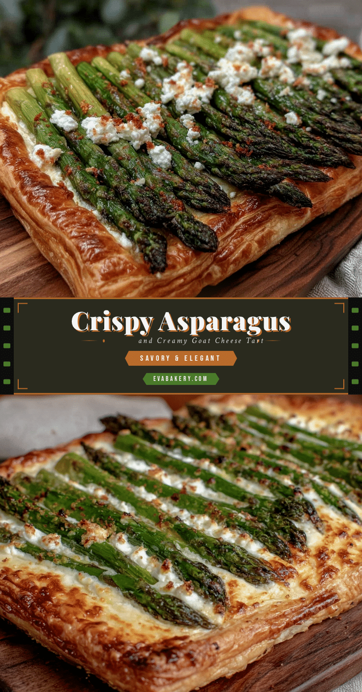 crispy asparagus and creamy goat cheese tart recipe