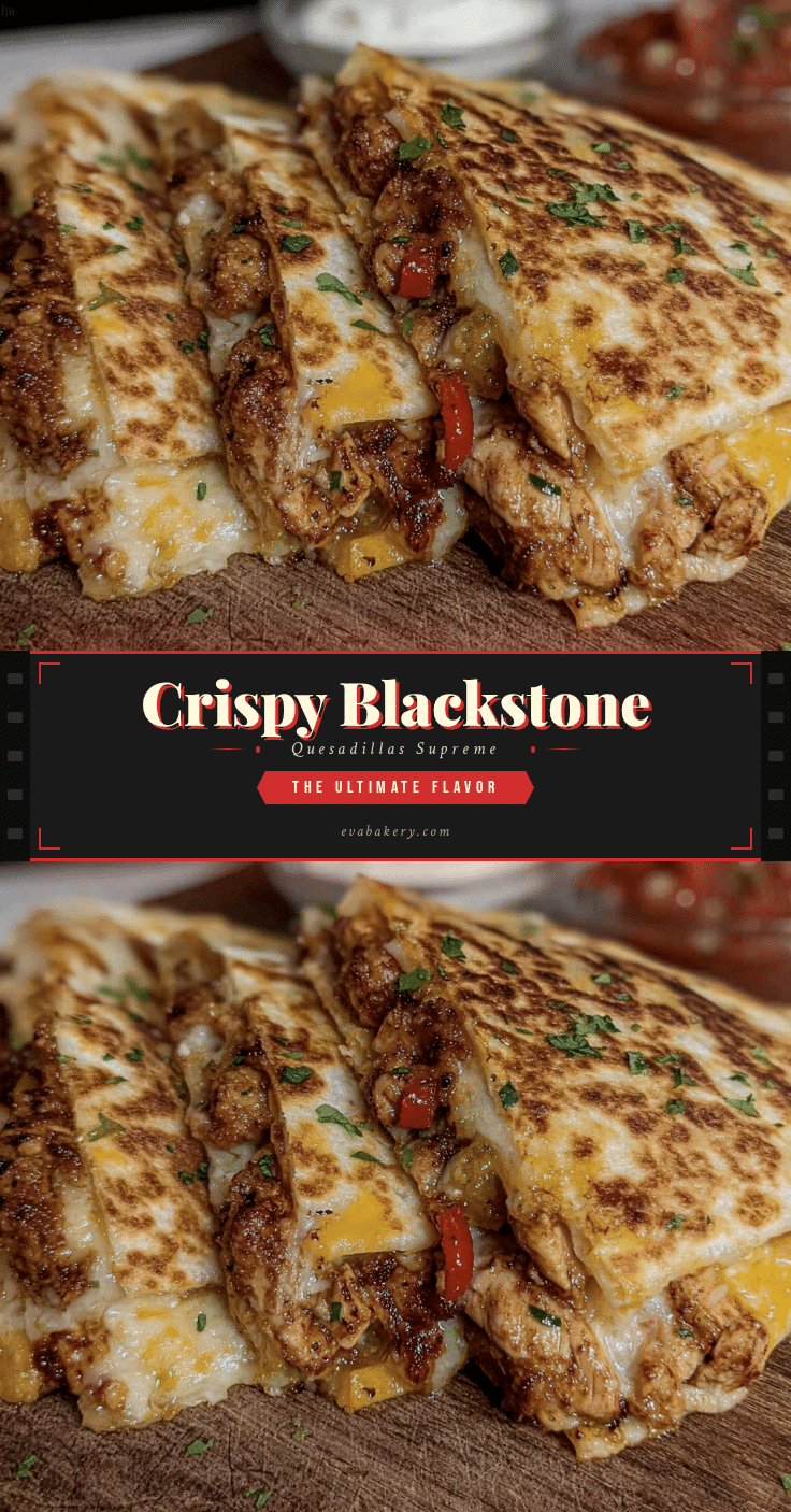 Crispy Blackstone Quesadillas Supreme recipe