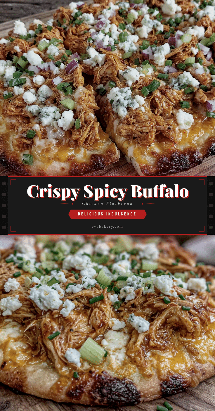 crispy buffalo chicken flatbread recipe