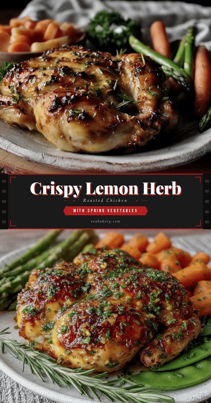crispy lemon herb roasted chicken recipe