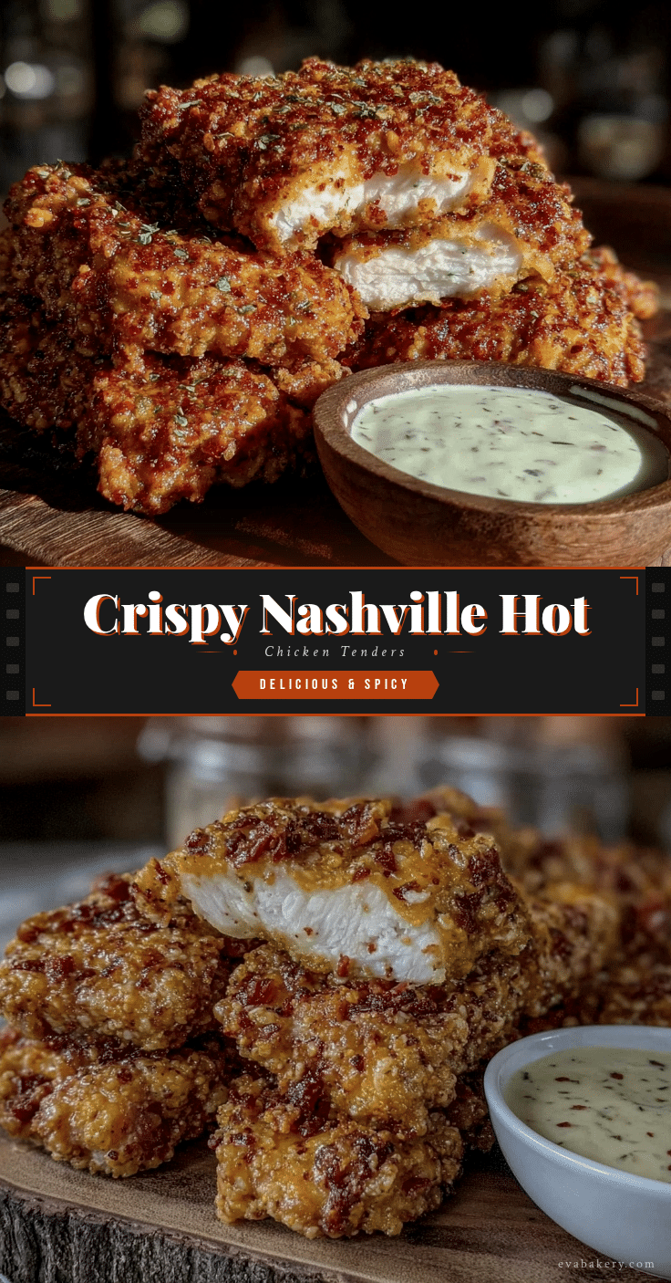 Crispy Nashville Hot Chicken Tenders recipe