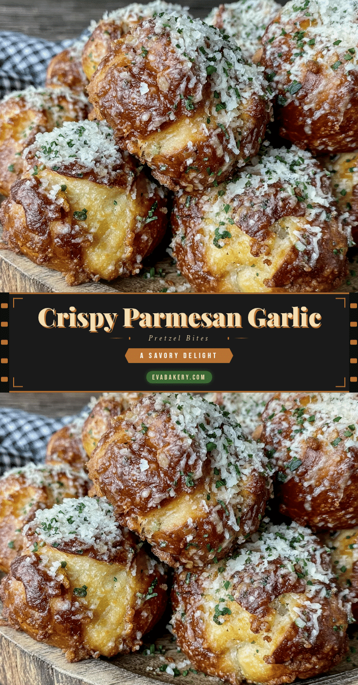 crispy parmesan garlic pretzel bites recipe