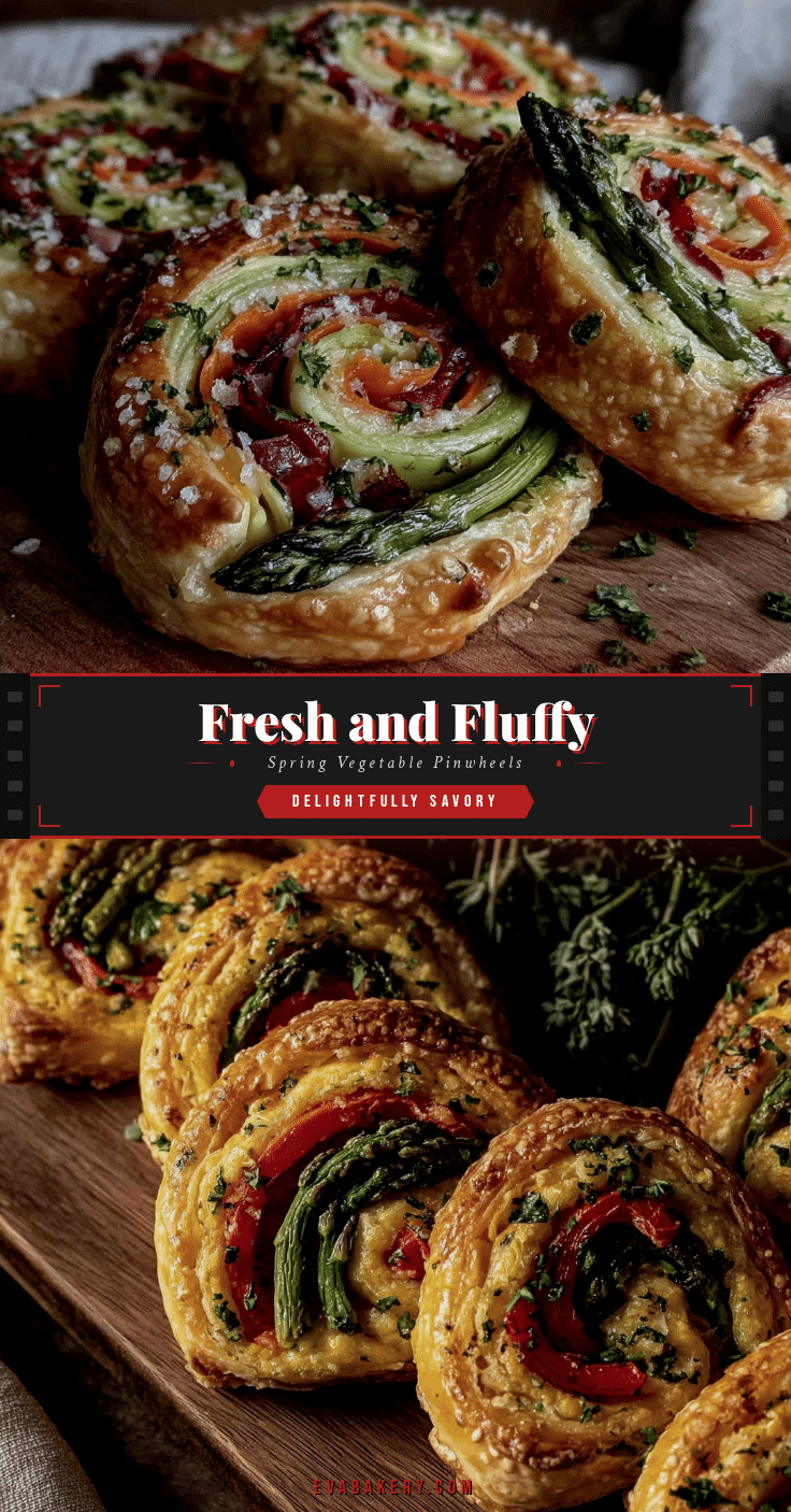 crispy spring vegetable pinwheels recipe