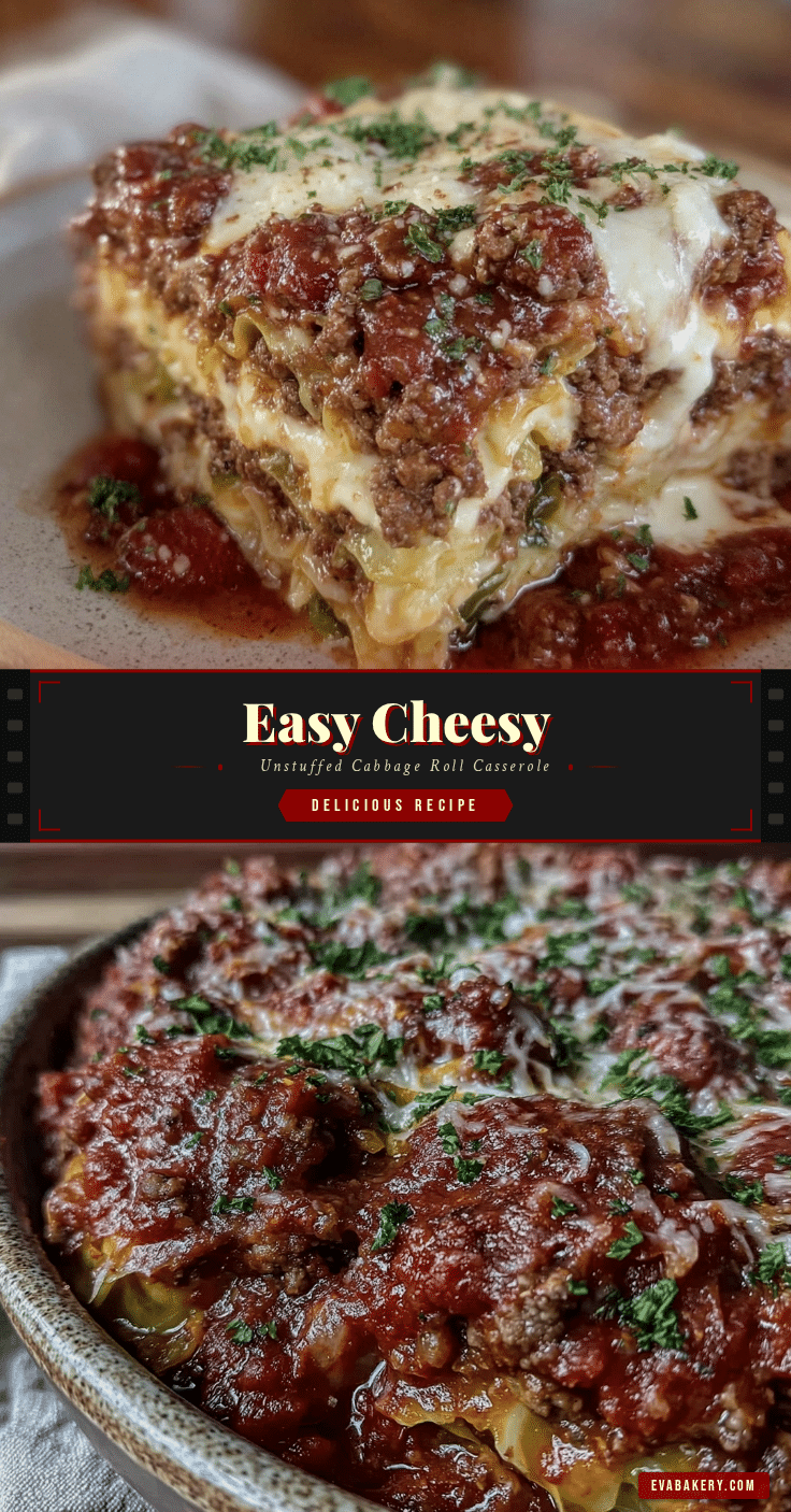 easy cheesy unstuffed cabbage roll casserole recipe