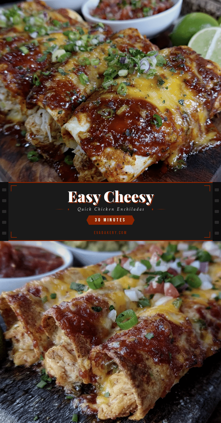 easy quick chicken enchiladas recipe