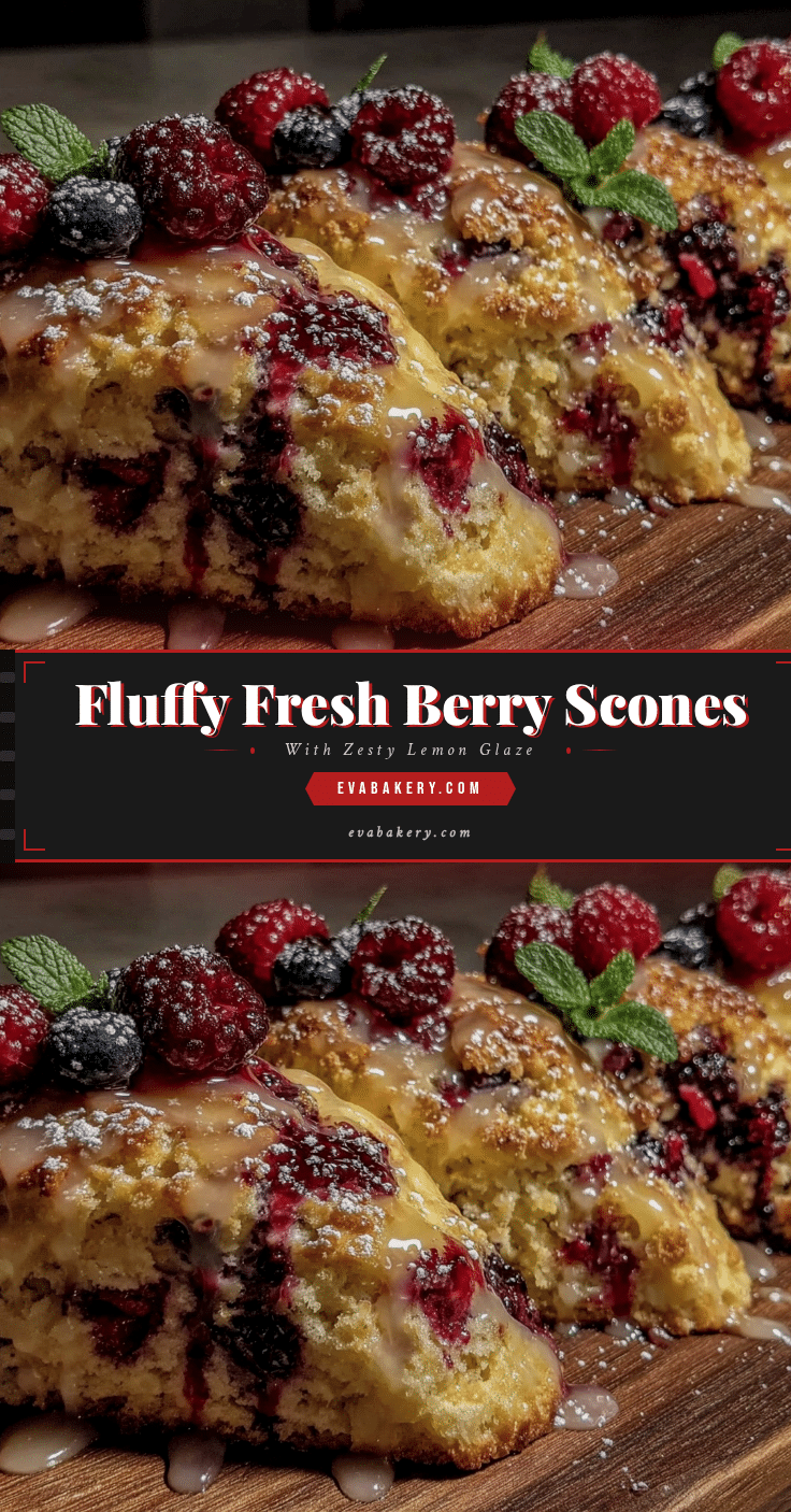 fluffy fresh berry scones recipe