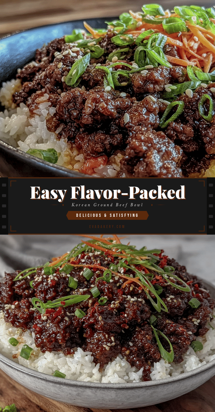 Korean ground beef rice bowl recipe