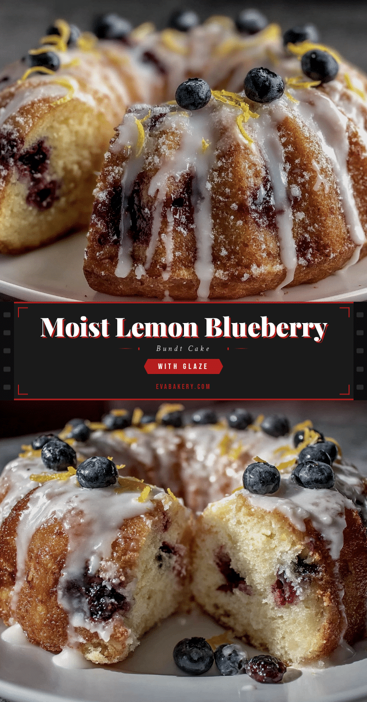 moist lemon blueberry Bundt cake recipe