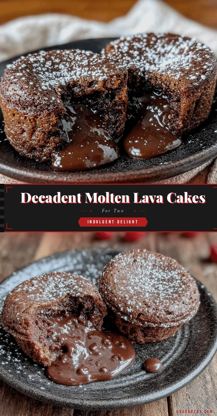 molten lava cakes for two recipe