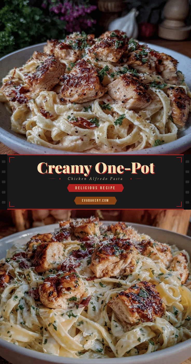 one-pot chicken alfredo pasta recipe