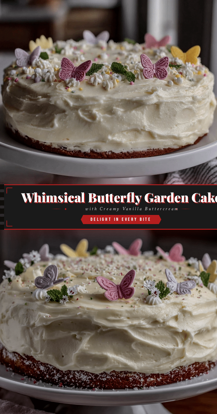 perfect butterfly garden cake recipe