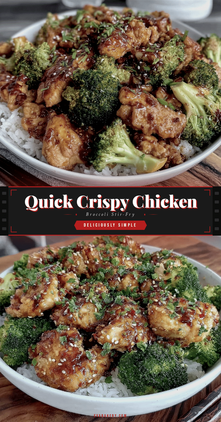 quick crispy chicken with broccoli stir-fry recipe