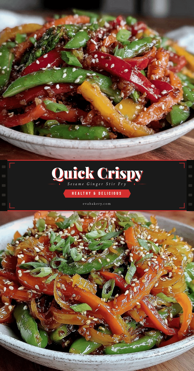 Quick Crispy Sesame Ginger Stir Fry recipe