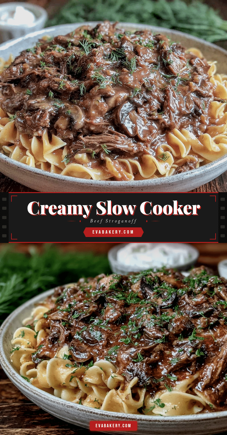slow cooker beef stroganoff recipe