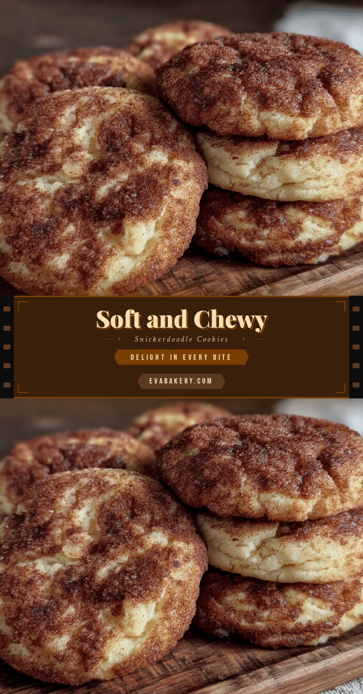 soft and chewy snickerdoodle cookies recipe