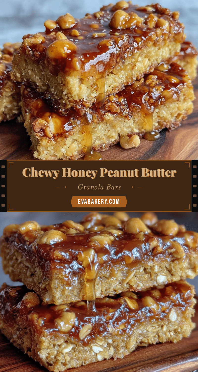 chewy peanut butter granola bars with honey recipe
