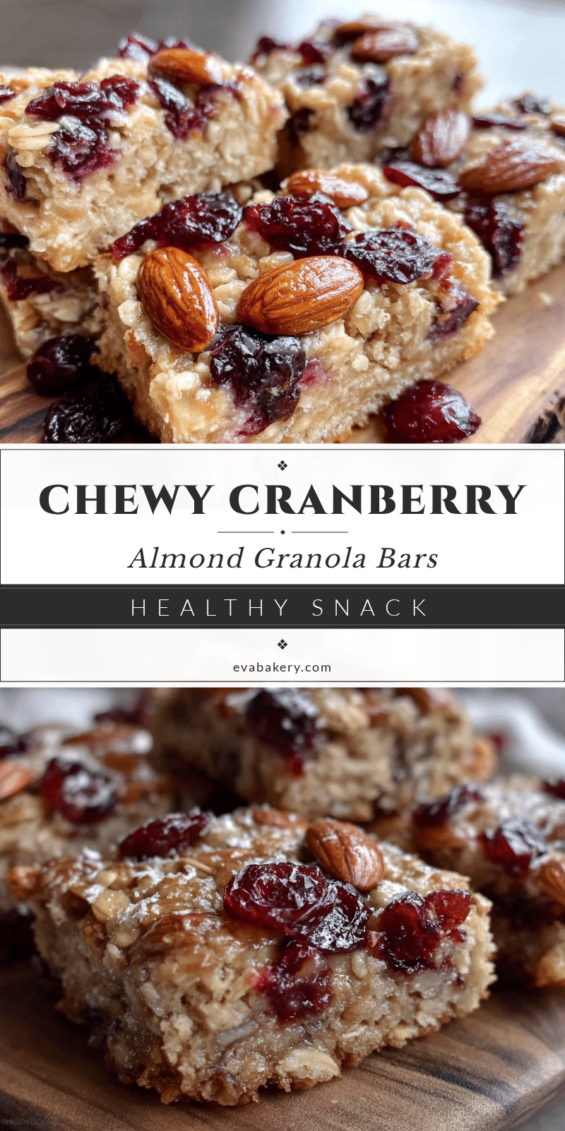 cranberry almond granola bars recipe