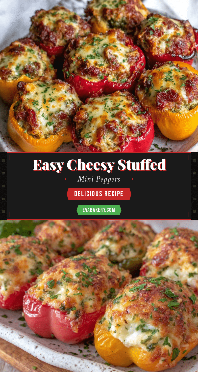 easy cheesy stuffed mini peppers recipe