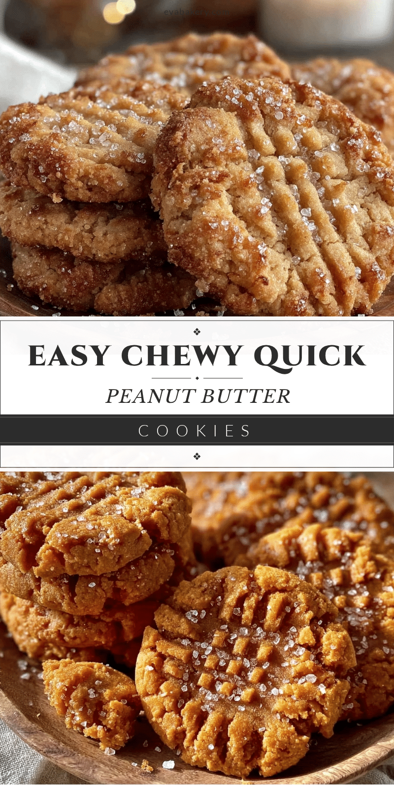 easy quick peanut butter cookies recipe