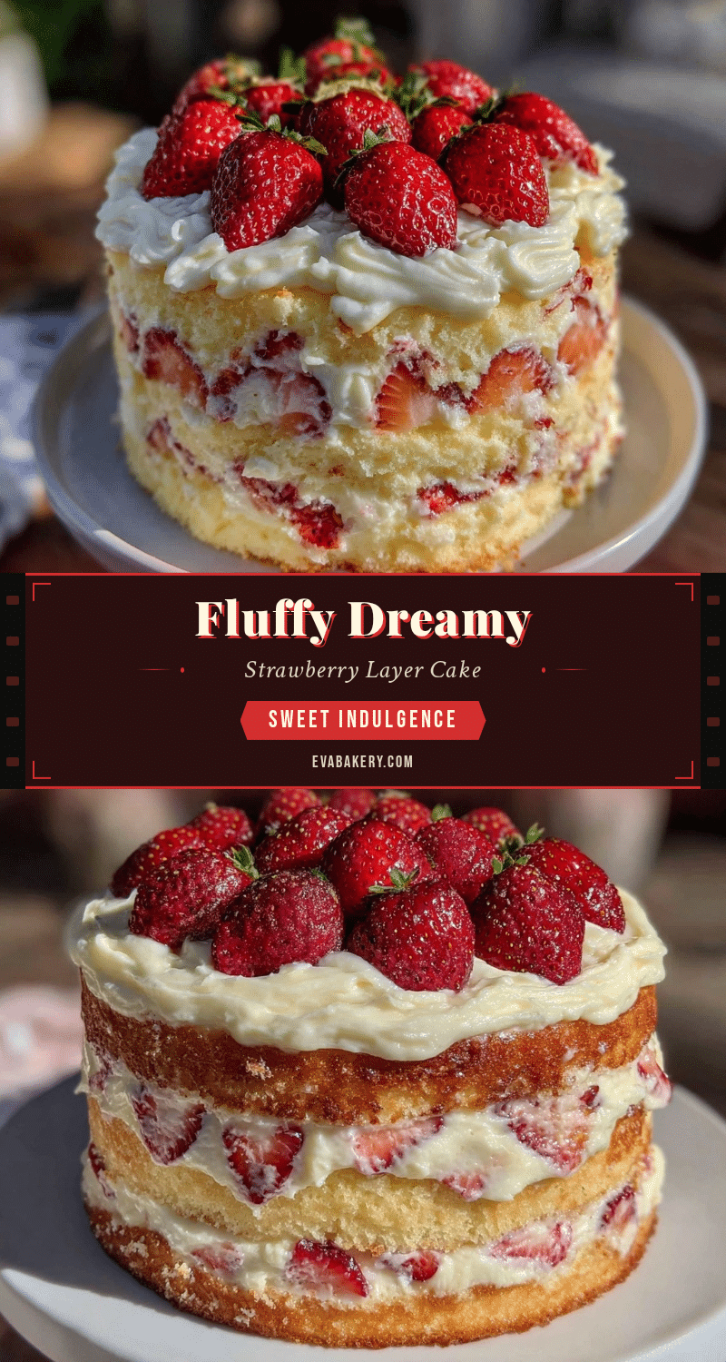 fluffy strawberry layer cake recipe