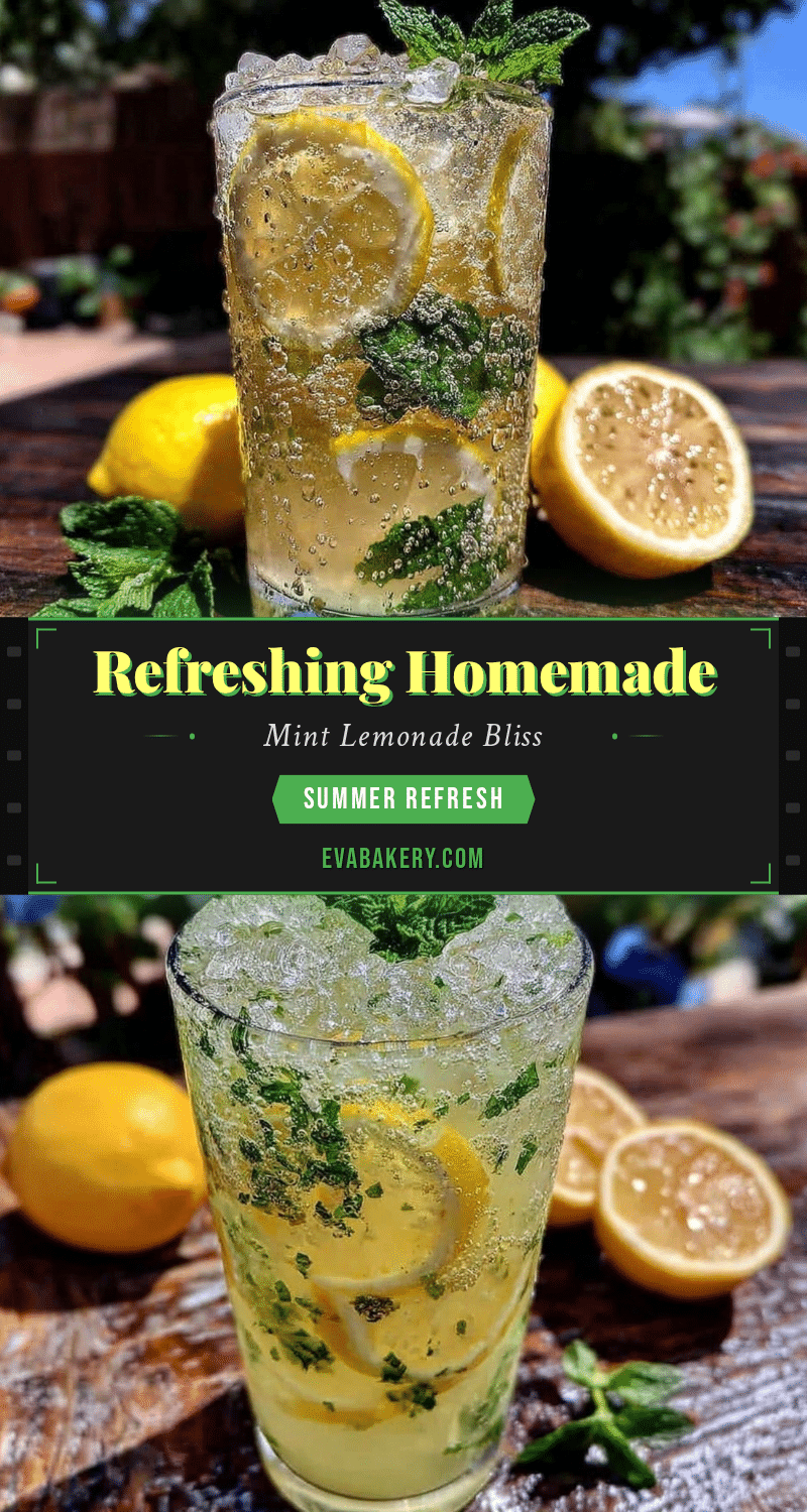 fresh homemade mint lemonade recipe