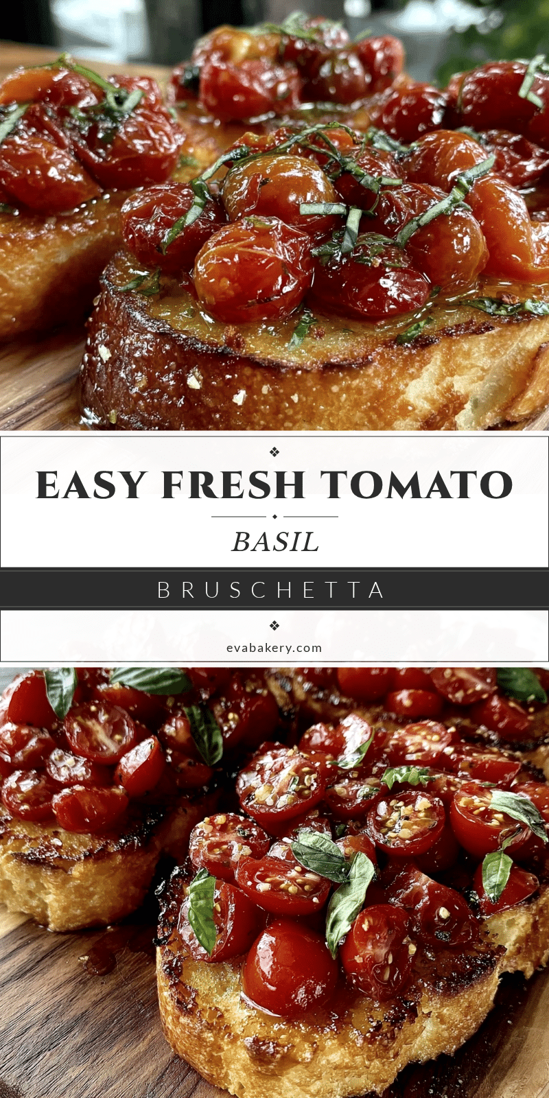 fresh tomato basil bruschetta recipe