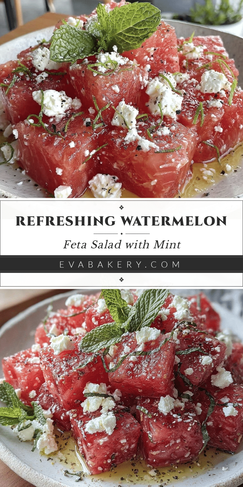 fresh watermelon feta salad recipe
