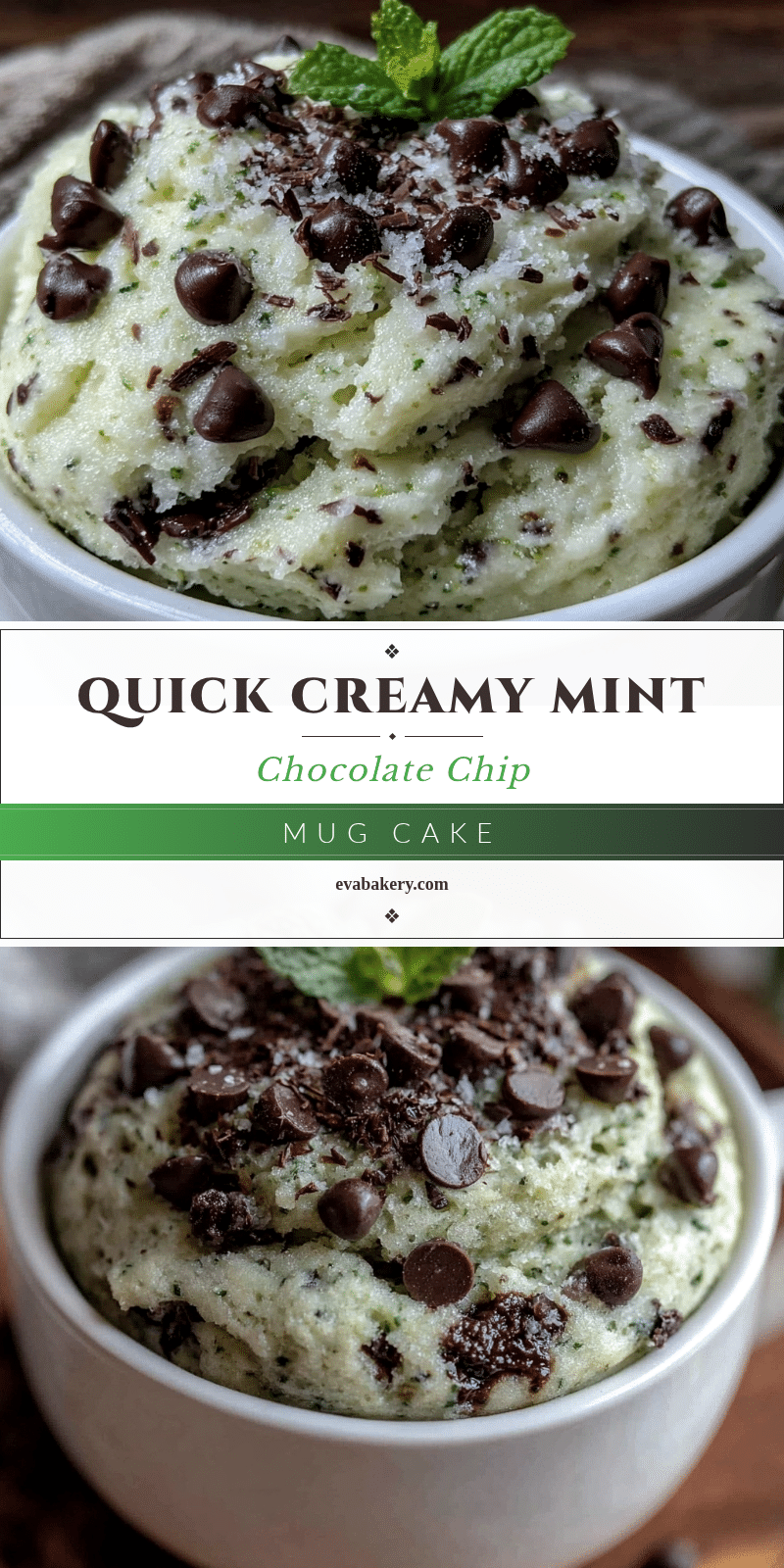 mint chocolate chip mug cake recipe