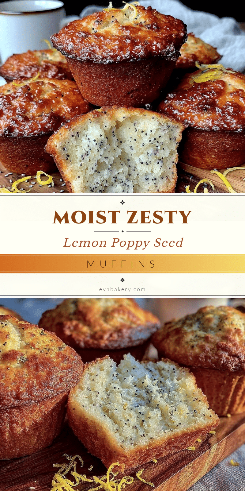 moist lemon poppy seed muffins recipe