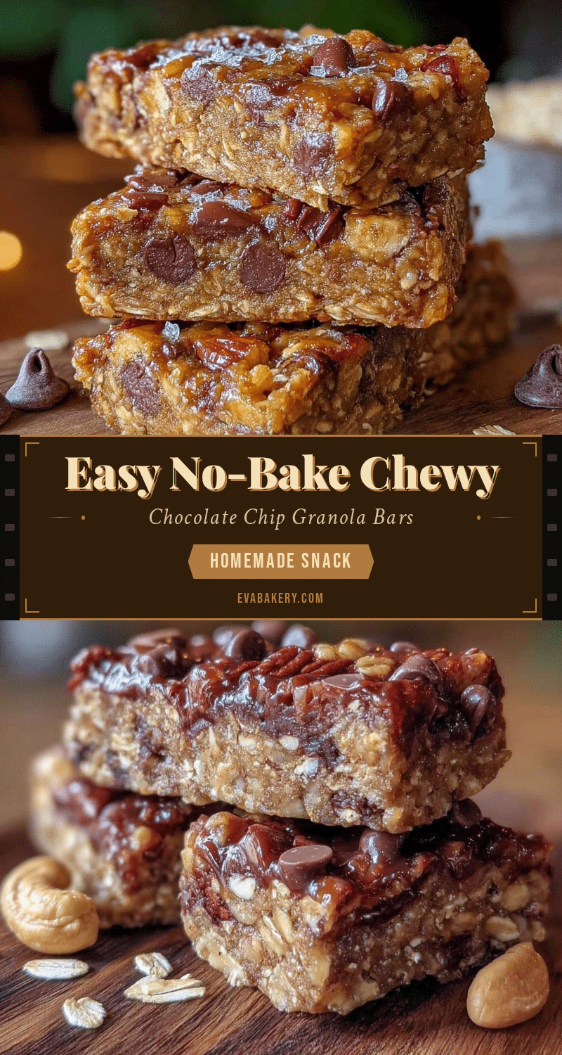 no-bake chocolate chip granola bars recipe