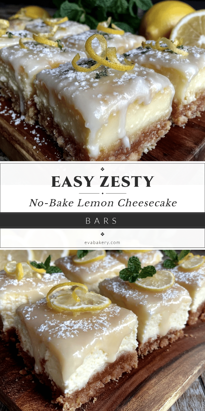 no bake lemon cheesecake bars recipe