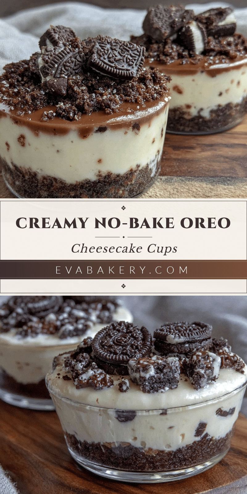 no-bake oreo cheesecake cups recipe