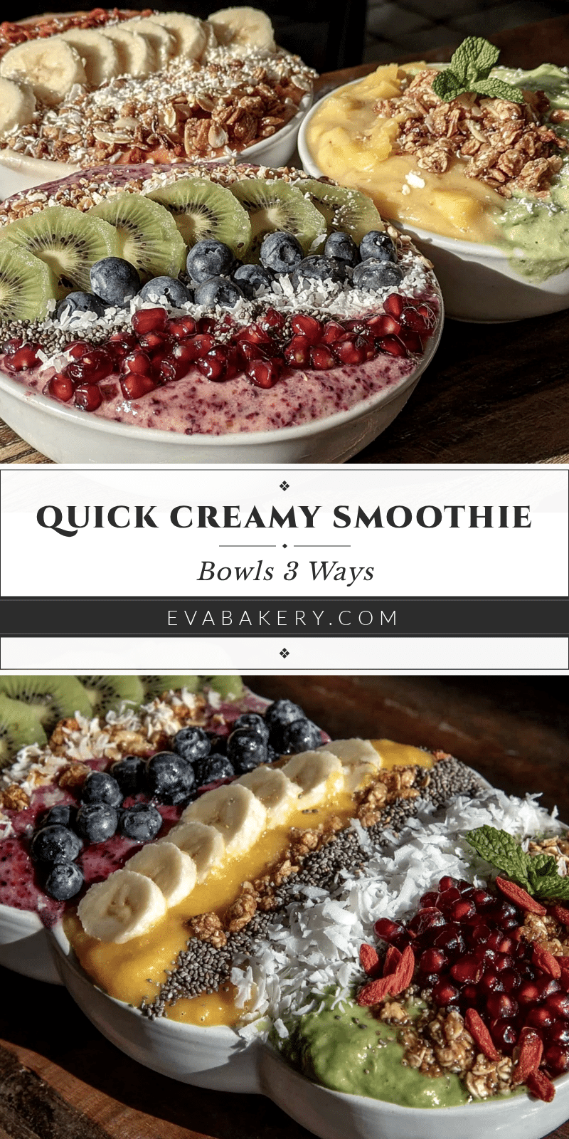 quick creamy smoothie bowl recipe