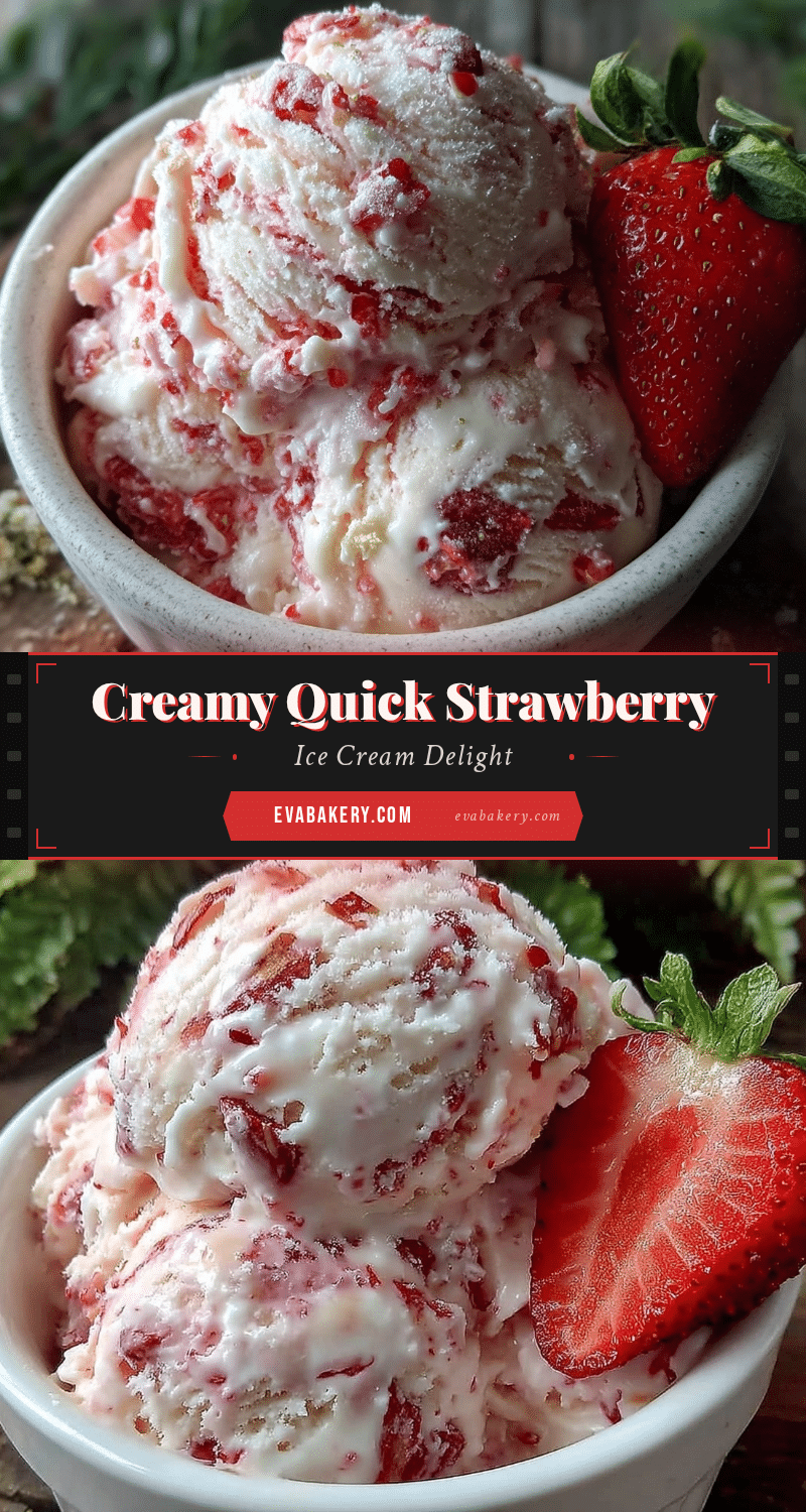 quick creamy strawberry ice cream recipe recipe