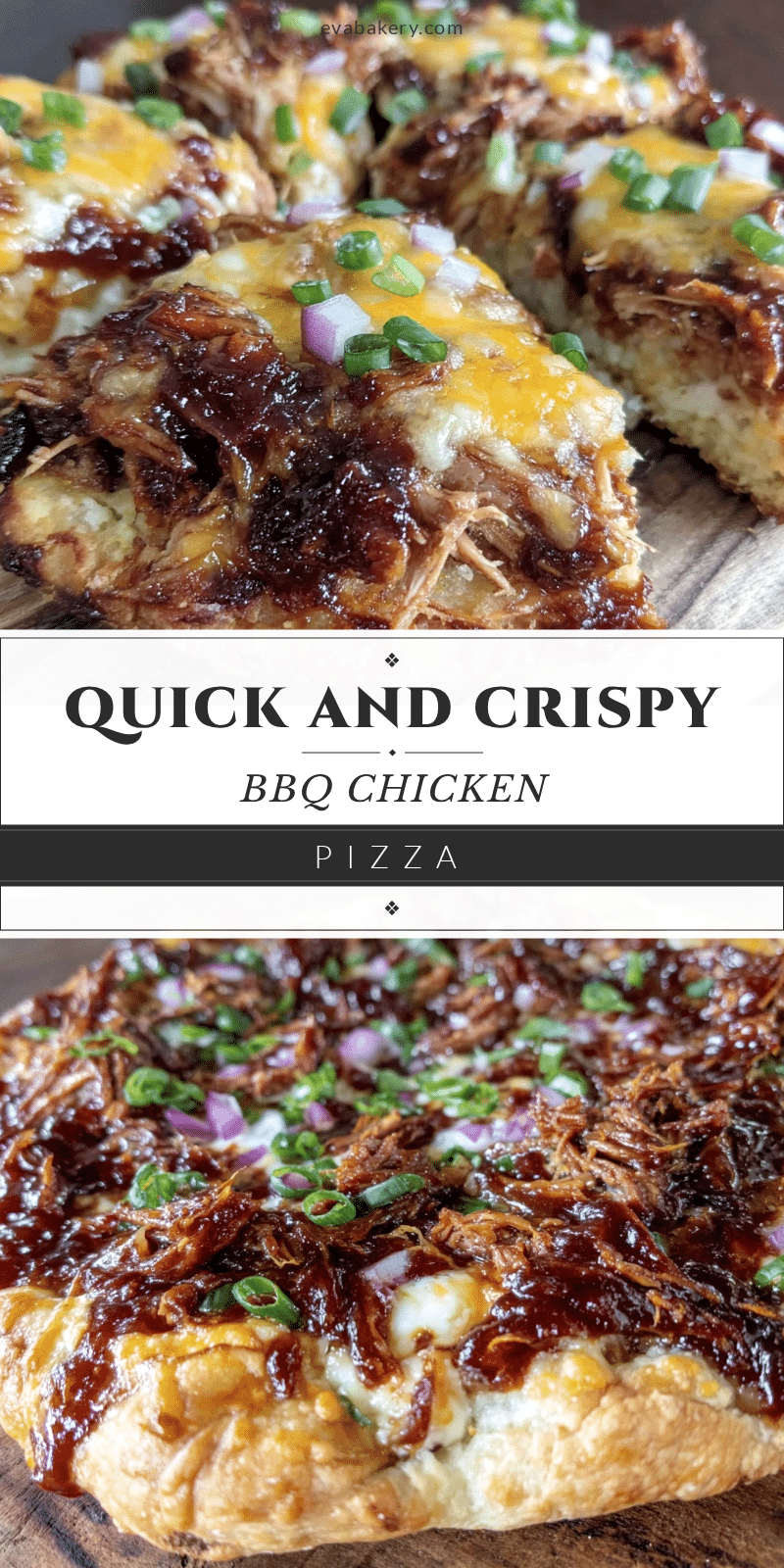 quick crispy BBQ chicken pizza recipe