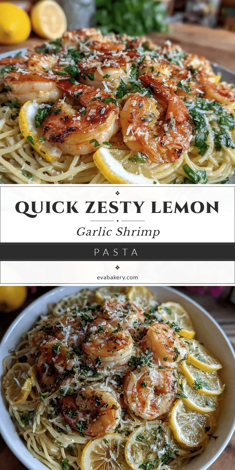quick lemon garlic shrimp pasta recipe